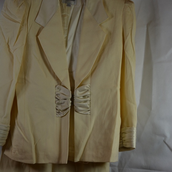 Vintage 3 pc Skirt Top Blazer Nolan Miller SZ 12 100% Wool - Picture 5 of 6